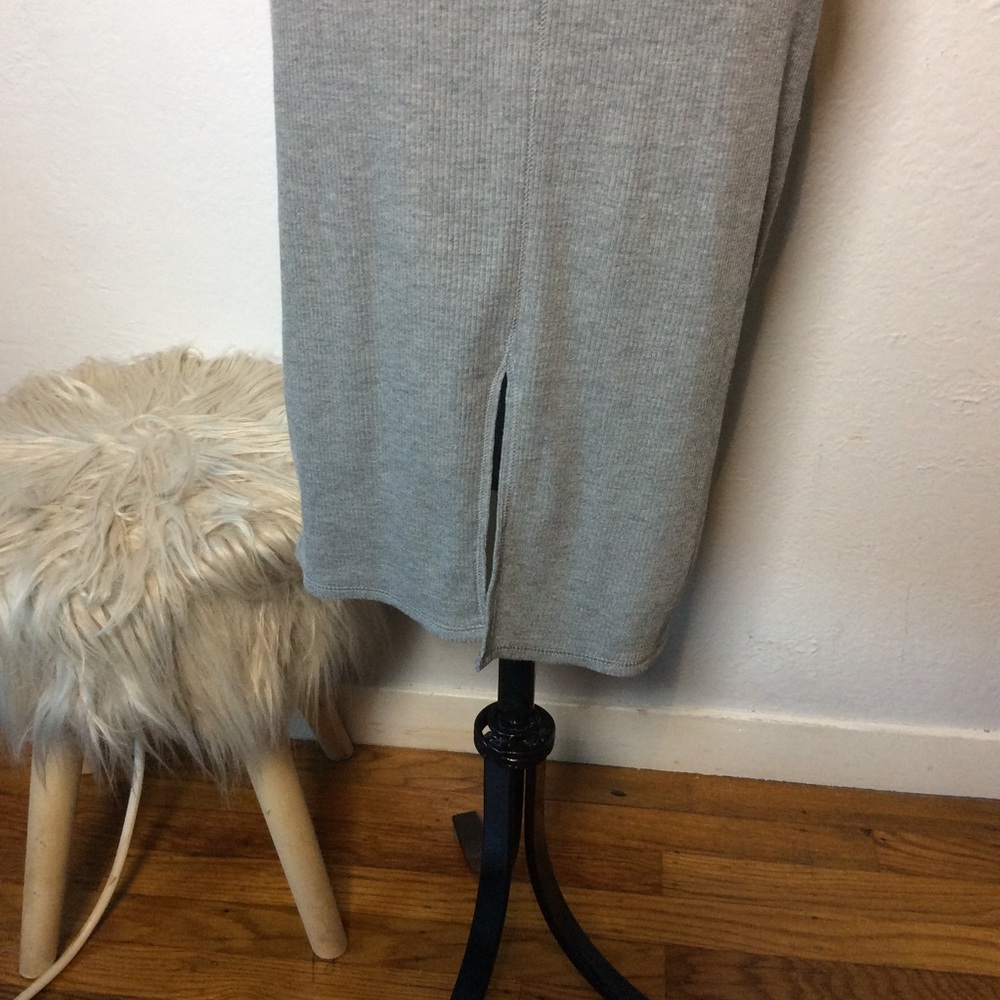 Tokyo Darling Gray Ribbed Tank Dress - Picture 4 of 9